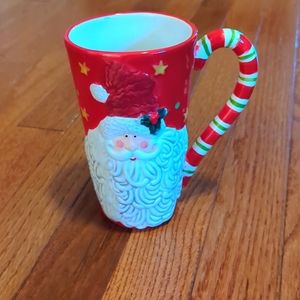 16oz. Santa Candy Cane Coffee Mug